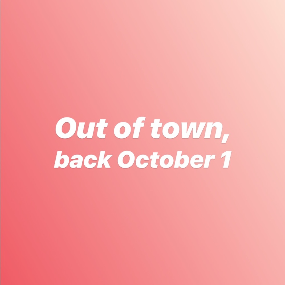 Notice: vacation